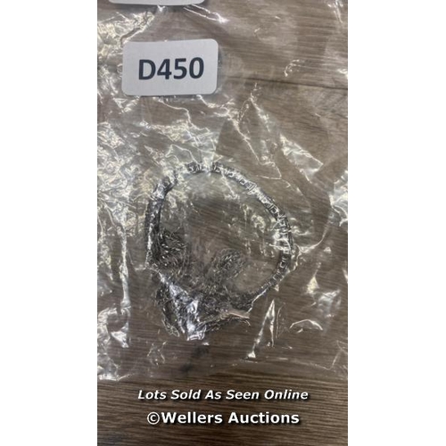 660 - BAG OF SILVER NECKLACE AND BRACELET / DS [0]