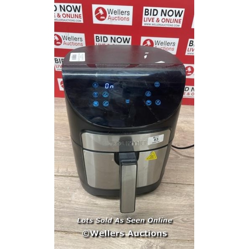 83 - GOURMIA 6.7L DIGITIAL AIR FRYER / POWERS UP / SIGNS OF USE / C32