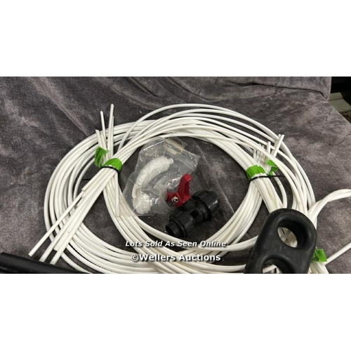 8041 - LARGE RUBBER MOORING STUBBER WITH ASSORTED ROPE PROTECTION COVERS / T17