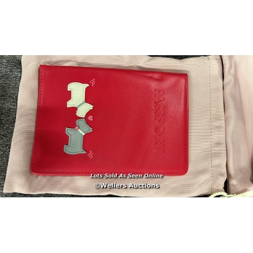 8045 - X4 NEW RADLEY PASSPORT HOLDERS AND X1 NEW RADLEY WALLET / T18