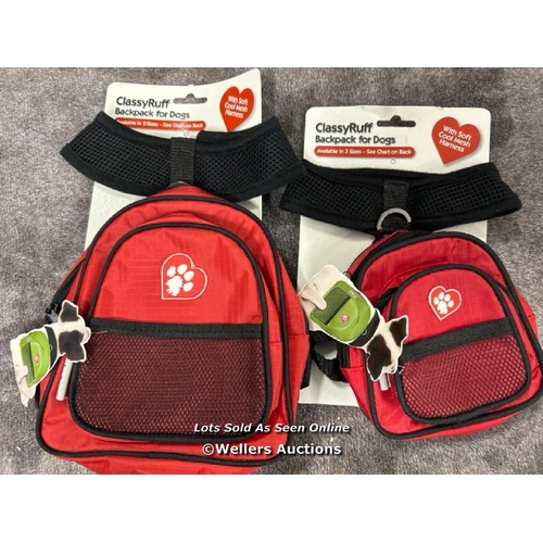 8046 - X2 NEW CLASSY RUFF PACKPACK FOR DOGS / T18