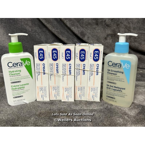 8061 - ASSORTED SKIN CARE INCLUDING E45 AND CERAVE / T20