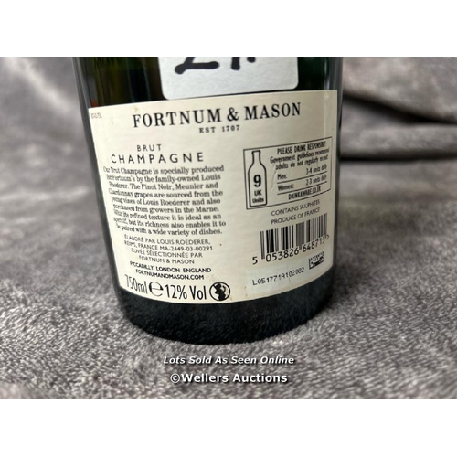 8080 - FORTNUM & MASON CHAMPAGNE, 750ML, 12% VOL / T23