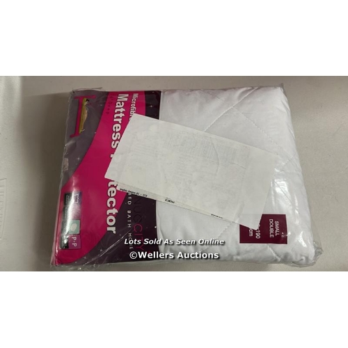 8376 - HYPOALLERGENIC MATTRESS PROTECTOR / SIZE: SMALL DOUBLE (4') / RRP: 13.99 / C3