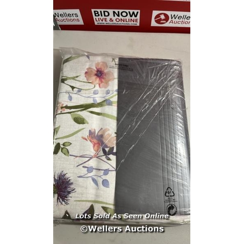 8387 - LILY MANOR LONGBRIDGE PENCIL PLEAT SEMI SHEER CURTAINS / PANEL SIZE: WIDTH 117 X DROP 183 CM / RRP: ... 