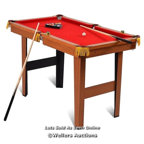 9019 - 48'' MINI TABLE TOP POOL TABLE GAME BILLIARD SET CUES BALLS GIFT INDOOR SPORTS