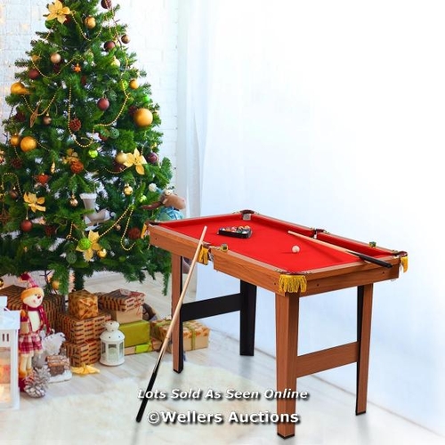 9019 - 48'' MINI TABLE TOP POOL TABLE GAME BILLIARD SET CUES BALLS GIFT INDOOR SPORTS