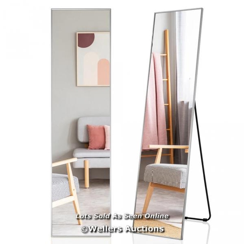 9035 - 160 X 40CM FULL LENGTH MIRROR WITH SHATTER-PROOF GLASS-SILVER