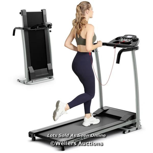 9060 - FOLDABLE TREADMILL WITH 12 PRESET PROGRAMS AND LCD MONITOR-BLACK