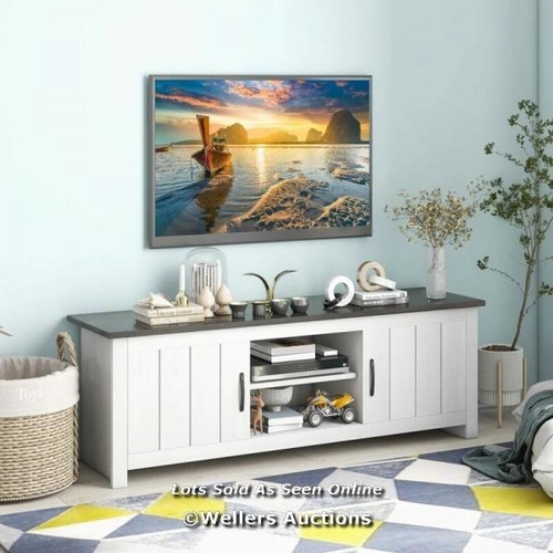 9063 - TV STAND WITH 2 CABINET & OPEN SHELVES FOR TV UP TO 65