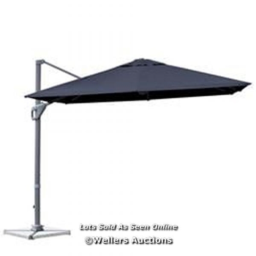 9072 - 10 X 10 FT. PATIO OFFSET CANTILEVER UMBRELLA WITH ALUMINUM 360 DEG ROTATION