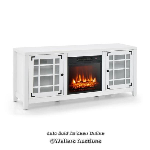 9084 - 148CM STORAGE TV CONSOLE WITH FIREPLACE INSERT