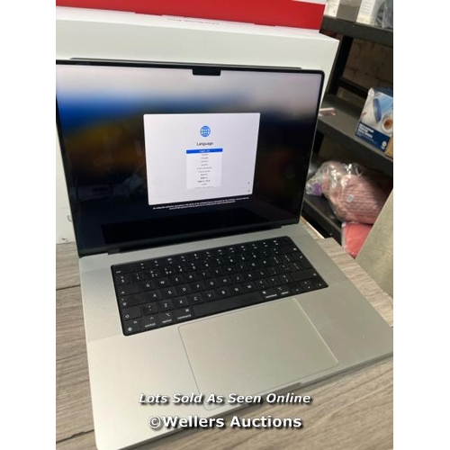 9305 - APPLE MACBOOK PRO, APPLE M2 PRO CHIP 12-CORE CPU, 19-CORE GPU, 16GB RAM, 512GB SSD, 16 INCH IN SILVE... 