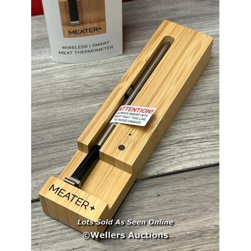 9313 - MEATER PLUS WIRELESS MEAT THERMOMETER / UNTESTED / MINIMAL SIGNS OF USE / G78