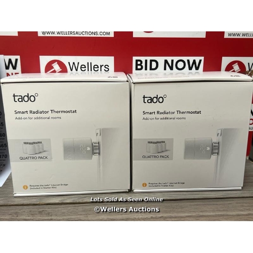 9317 - TADO WHOLE HOME BUNDLE - WIRELESS STARTER KIT WITH 8 X UNIVERSAL SMART RADIATOR THERMOSTATS / APPEAR... 