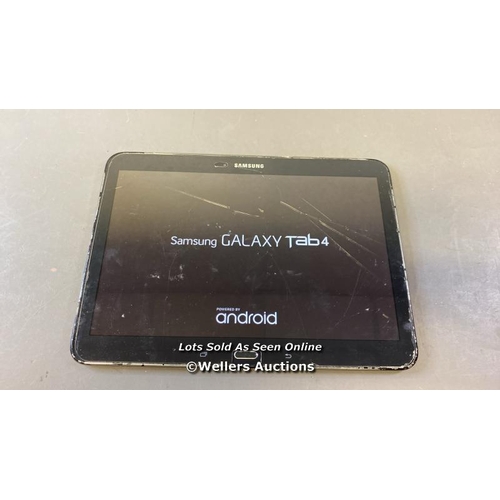 9535 - SAMSUNG GALAXY TAB 4 10.1'' / WI-FI / SM-T530 / SN: F2F80Y9W1N / GOOGLE ACCOUNT UNLOCKED / POWERS UP... 