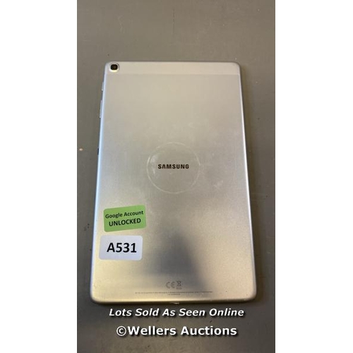 9537 - SAMSUNG GALAXY TAB A 10.1'' (2019) / WI-FI / SM-T510 / SN: R52M80ER70Z / GOOGLE ACCOUNT UNLOCKED / P... 