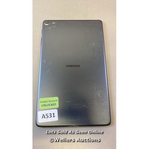 9541 - SAMSUNG GALAXY TAB A 10.1'' (2019) / WI-FI / SM-T510 / SN: R52M711960A / GOOGLE ACCOUNT UNLOCKED / P... 