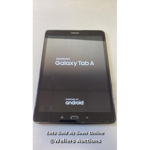 9552 - SAMSUNG GALAXY TAB A 9.7'' / WI-FI / SM-T550 / SN: R52GB1MQ4CM / GOOGLE ACCOUNT UNLOCKED / POWERS UP... 