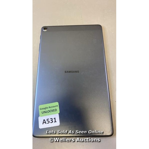 9577 - SAMSUNG GALAXY TAB A 10.1'' (2019) / WI-FI / SM-T510 / SN: R52N80E7GFM / GOOGLE ACCOUNT UNLOCKED / P... 