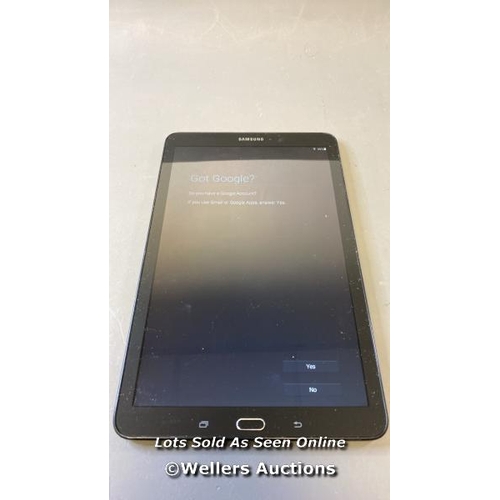 9583 - SAMSUNG GALAXY TAB E 9.6'' / WI-FI / SM-T560 / SN: R52JA00813P / GOOGLE ACCOUNT UNLOCKED / POWERS UP... 