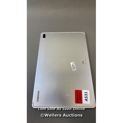 9584 - SAMSUNG GALAXY TAB S7 FE / WI-FI / 5G / SM-T736B / SN: R52R904L1WB / GOOGLE ACCOUNT LOCKED / POWERS ... 