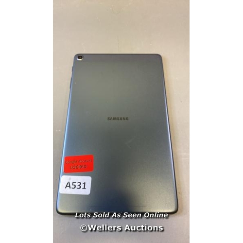 9588 - SAMSUNG GALAXY TAB A 10.1'' (2019) / WI-FI / SM-T510 / SN: R52M90AQF4A / GOOGLE ACCOUNT LOCKED / POW... 