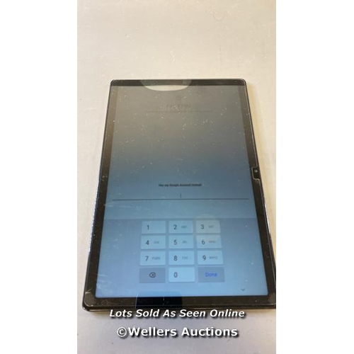 9594 - SAMSUNG GALAXY TAB A8 / SN: R8YW517AQBN / GOOGLE ACCOUNT LOCKED / POWERS UP & RESTORED TO FACTORY DE... 