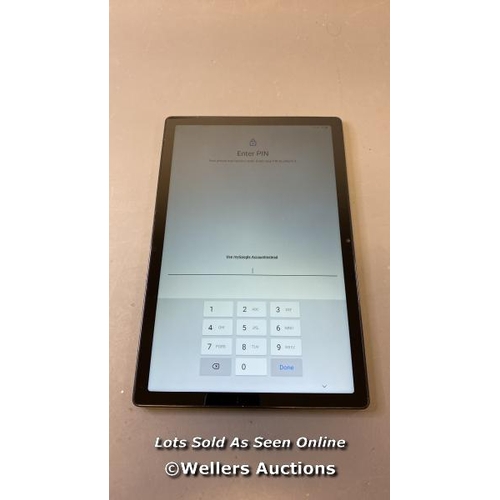 9595 - SAMSUNG GALAXY TAB A8 / IMEI: 350858552627652 / GOOGLE ACCOUNT LOCKED / POWERS UP & RESTORED TO FACT... 