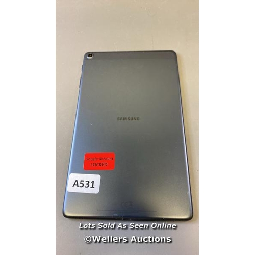 9600 - SAMSUNG GALAXY TAB A 10.1'' (2019) / WI-FI / 4G / SM-T515 / SN: R52N501DT0B / GOOGLE ACCOUNT LOCKED ... 