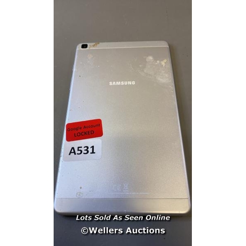 9621 - SAMSUNG GALAXY TAB A 8.0'' (2019) / WI-FI / SM-T290 / SN: R9WNB22GKQJ / GOOGLE ACCOUNT LOCKED / POWE... 