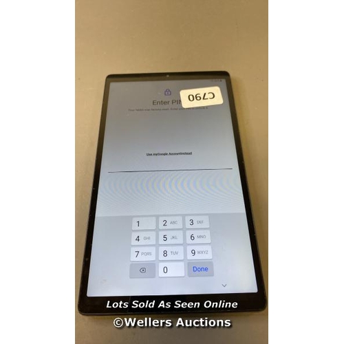 9627 - SAMSUNG GALAXY TAB A7 LITE 8.7'' (2021) / WI-FI / SM-T220 / SN: R9JR90656RW / GOOGLE ACCOUNT LOCKED ... 