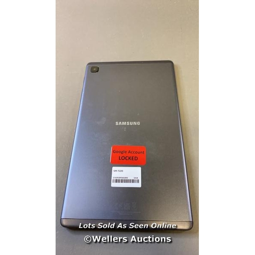 9627 - SAMSUNG GALAXY TAB A7 LITE 8.7'' (2021) / WI-FI / SM-T220 / SN: R9JR90656RW / GOOGLE ACCOUNT LOCKED ... 