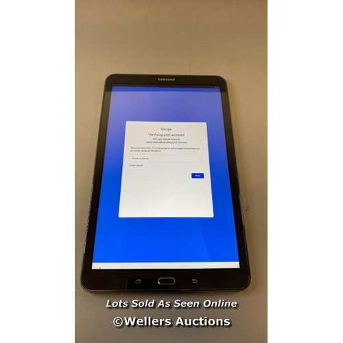 9629 - SAMSUNG GALAXY TAB A 10.1'' (2016) / WI-FI / SM-T580 / SN: R52JB0M6W3B / GOOGLE ACCOUNT LOCKED / POW... 