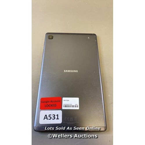 9630 - SAMSUNG GALAXY TAB A7 LITE 8.7'' (2021) / WI-FI / SM-T220 / SN: R9JRA0CC9GR / GOOGLE ACCOUNT LOCKED ... 