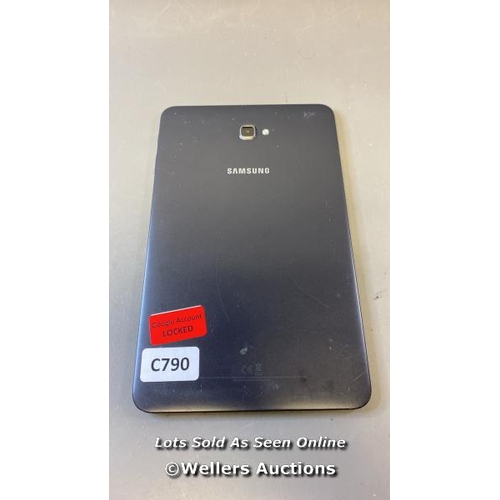 9633 - SAMSUNG GALAXY TAB A 10.1'' (2016) / WI-FI / 4G / SM-T585 / SN: R52K605YQBH / GOOGLE ACCOUNT LOCKED ... 