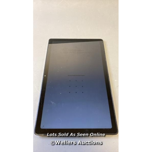 9635 - SAMSUNG GALAXY TAB A7 / SN: R9WN81PLMHJ / GOOGLE ACCOUNT LOCKED / POWERS UP & RESTORED TO FACTORY DE... 