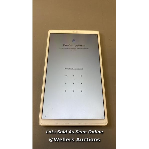 9637 - SAMSUNG GALAXY TAB A7 LITE / IMEI: 353415708063030 / GOOGLE ACCOUNT LOCKED / POWERS UP & RESTORED TO... 