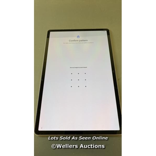 9650 - SAMSUNG GALAXY TAB S8+ / SN: R52T40J4NSE / GOOGLE ACCOUNT LOCKED / POWERS UP & RESTORED TO FACTORY D... 