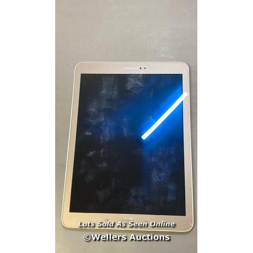 9661 - SAMSUNG GALAXY TAB S2 9.7'' / WI-FI / SM-T813 / SN: R52H615MN0H / GOOGLE ACCOUNT LOCKED / POWERS UP ... 