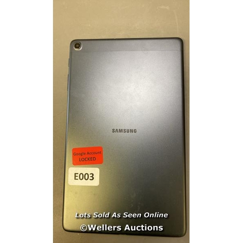 9666 - SAMSUNG GALAXY TAB A 10.1'' (2019) / WI-FI / SM-T510 / SN: R52N1023N9A / GOOGLE ACCOUNT LOCKED / POW... 