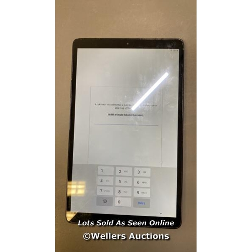 9669 - SAMSUNG GALAXY TAB A 10.1'' (2019) / WI-FI / SM-T510 / SN: R52M30QFGDV / GOOGLE ACCOUNT LOCKED / POW... 