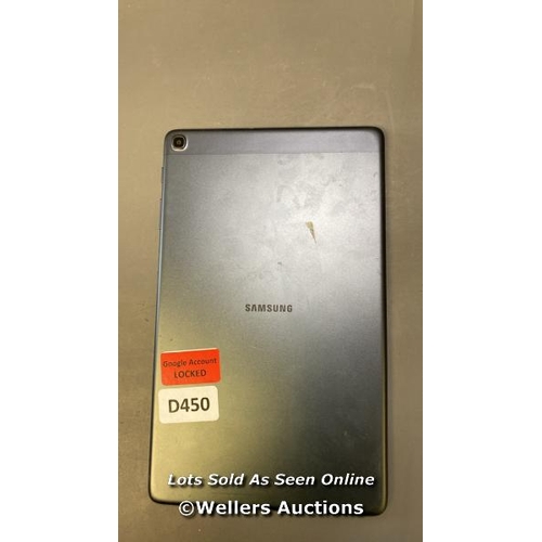 9669 - SAMSUNG GALAXY TAB A 10.1'' (2019) / WI-FI / SM-T510 / SN: R52M30QFGDV / GOOGLE ACCOUNT LOCKED / POW... 