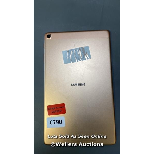 9670 - SAMSUNG GALAXY TAB A 10.1'' (2019) / WI-FI / SM-T510 / SN: R52702RXFZ / GOOGLE ACCOUNT LOCKED / POWE... 