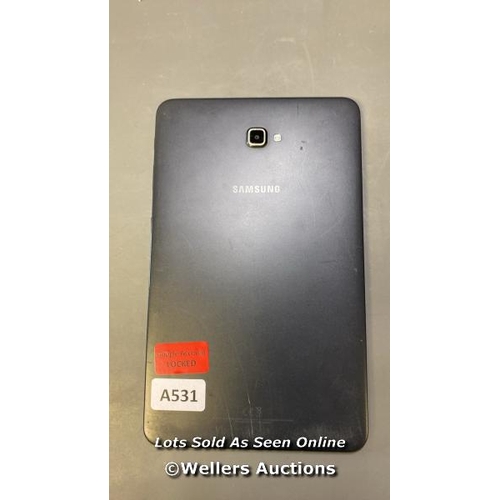 9676 - SAMSUNG GALAXY TAB A 10.1'' (2016) / WI-FI / 4G / SM-T585 / GOOGLE ACCOUNT LOCKED / POWERS UP & REST... 