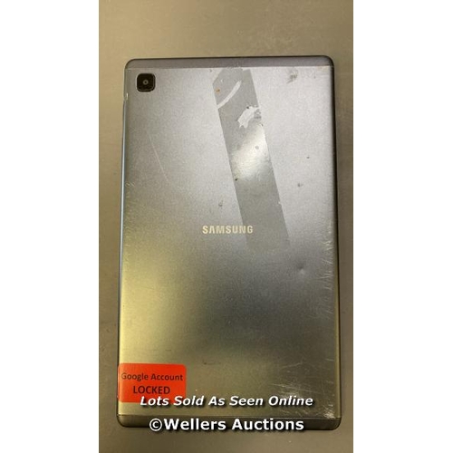 9679 - SAMSUNG GALAXY TAB A7 LITE / SN: R9JR6057ANT / GOOGLE ACCOUNT LOCKED / POWERS UP & RESTORED TO FACTO... 