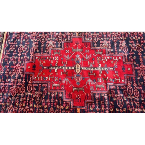 12 - A VINTAGE RUG, DAMAGED - SEE IMAGES, 325 X 212CM / 7655319 / C2