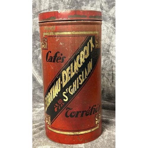 27 - LARGE VINTAGE COFFEE TIN 