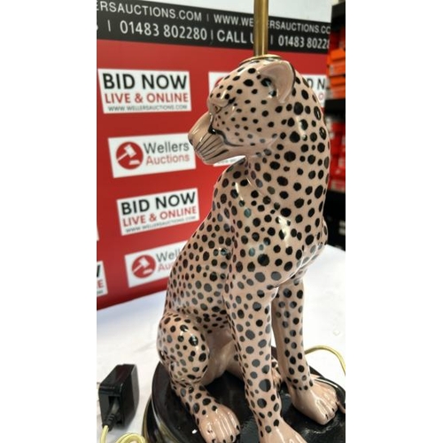 321 - HOUSE OF HACKNEY CHEETAH TOURMALINE LAMPSTAND AW23 QS / RRP: �645 / APPEARS NEW OPEN BOX PLEASE SEE ... 