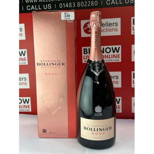 339 - BOLLINGER ROSE NV MAGNUM (1.5 LTR) IN GIFT BOX / APPEARS NEW / RRP �147.00 / H71